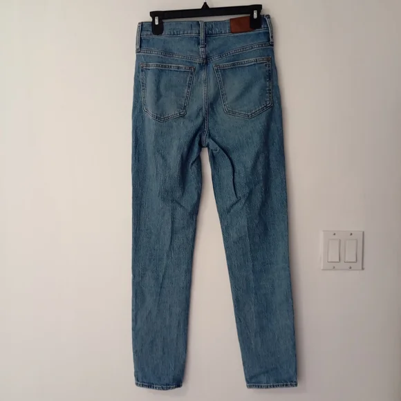 Madewell Blue Denim Jeans straight leg size 27t (flaw) - Picture 7 of 12